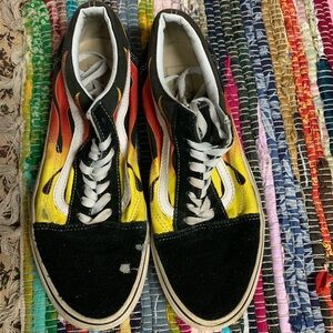 Vibrant flame vans High-Top Sneakers
